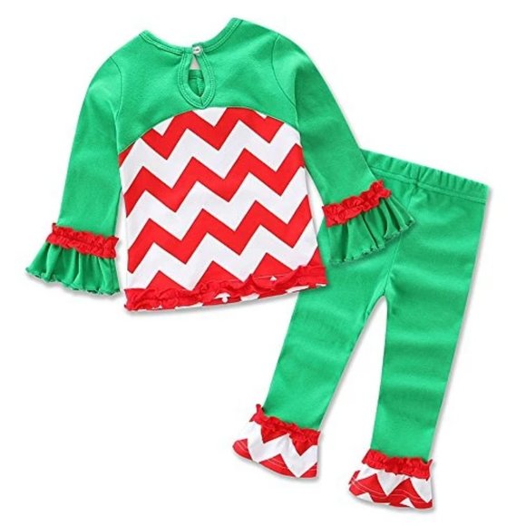 2 for $20 Children's Girls Christmas Outfit - Tree - Picture 3 of 6